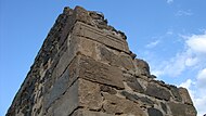 Ruins of the village school built in the 1950s and containing stones taken from an Armenian monastery..