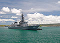 Inazumi passes by USS Arizona Memorial in Pearl Harbor on 29 May 2007.