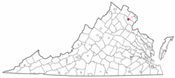 Location of West Gate, Virginia