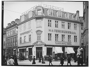 The building photographed by Peter Elfelt in 1903, now with a new roof.