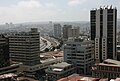 Vista hacia Calle Blanco y la Avenida Errázuriz desde el mirador