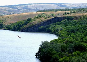 Вид на Орлиную скалу, окрестности урочища Хоботок