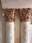 Decorative capitals around the mihrab