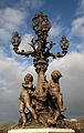 Lampadaire du pont Alexandre III à Paris.