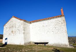 Vista lateral (occidental) de la ermita de San Roque en Vallanca (2017).