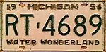 Номерной знак Мичигана 1956 года.jpeg