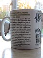 One of the ceramic mugs made to commemorate the closure of Retford King Edward VI (Grammar) School in 2003