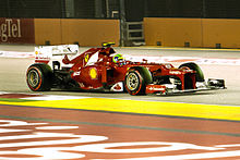 Photographie de Felipe Massa à Singapour