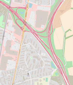 Übersichtskarte Autobahndreieck Hamburg-Nordwest