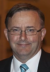 Anthony Albanese supported Rudd's bids to be re-elected as Labor leader. Albanese became Deputy Prime Minister in the second Rudd government. Anthony Albanese.jpg