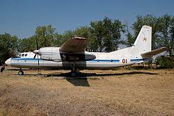 Onnettomuuskoneen kaltainen Neuvostoliiton ilmavoimien An-24T.