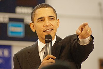 Senator Barack Obama campaigning in New Hampsh...