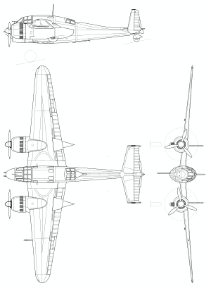 3-views of the Bréguet 693