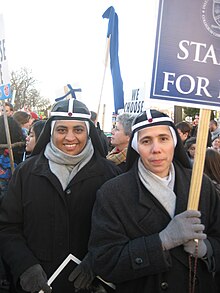 Bridgettine Sisters at the March For Life in Washington, D.C., January 2009 Bridgettine sisters.jpg