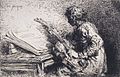 Шарль Жак. «Музикант», офорт бл. 1847 р., Бруклінський музей