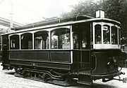 Nieuwe tram van fabrikant Carl Weyer uit de serie van 1904, nrs. 39-52.