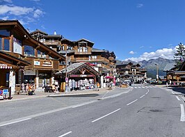 Het toeristische centrum van La Rosière