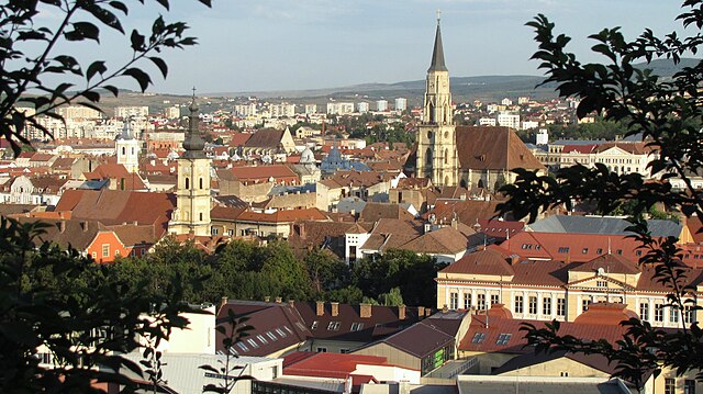 Vista de parte da cidade desde Cetățuia