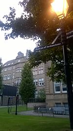 The Old Medical School and the Carnelley Building on City Campus. College Green, University of Dundee.jpg