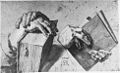 Two Pairs of Hands, 1506, brush, 15.7 ×13.7 cm, Germanisches Nationalmuseum (Hz5481) black and white reproduction![3]