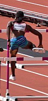 Odile Ahouanwanou – ausgeschieden mit Landesrekord als Siebte des sechsten Vorlaufs