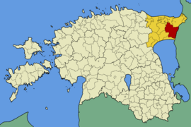 Obec Illuka v rámci kraje Ida-Virumaa (před rokem 2017)