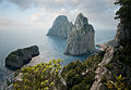 Vedere dinspre est, Capri.