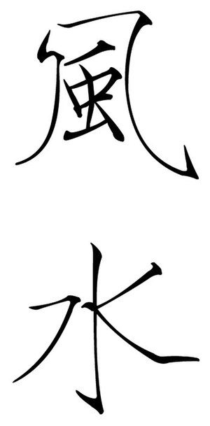 Chinese characters for Feng Shui