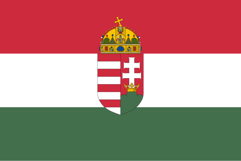 Ficheiro:Flag of Hungary (1915-1918, 1919-1946; 3-2 aspect ratio).svg