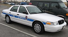 A marked Ford Crown Victoria Police Interceptor of the Prince George's County Police Department in February 2007 Ford-Crown-Victoria-police.jpg