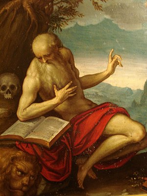 English: The Francesco St Jerome by Palma il G...
