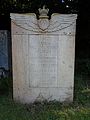 Grave marker and memorial for Francis McLaren in Busbridge, Surrey