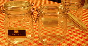 A modern "French Kilner" jar (also k...