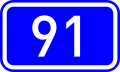 National Road 91 shield