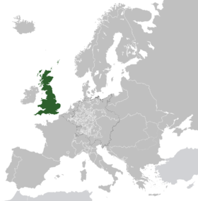 Localização de Grã-Bretanha