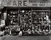 Obchod 316-318 Bowery at Bleeker Street, New York City, Manhattan, 1938