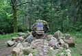 Monument in Hajnówka, aan de rand van het Oerbos van Białowieża.