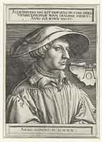Heinrich Aldegrever - Autoportrét (1530)