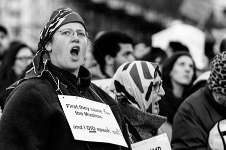 Rally against Trump's "Muslim Ban" policies