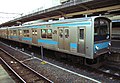 クハ205形0番台量産車（前期形） 側窓は1段下降窓で、扉窓が小さい （2007年3月6日 和歌山駅）