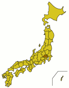 Poziția regiunii Prefectura Saitama