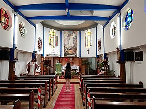 L'intérieur de la chapelle.