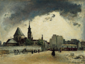 L'église Saint-Médard, rue Mouffetard Johan Barthold Jongkind, 1871 Norton Simon Museum, Pasadena.