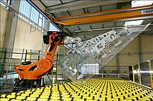 Flat-glass handling, heavy duty robot with 1,000 kg payload KUKA robot for flat glas handling.jpg