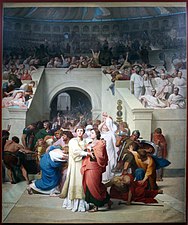 Martyrs chrétiens entrant à l'amphithéâtre (1855). Paris, musée d'Orsay.