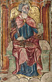 Folio 2v. St. Peter, holding a key and a book.