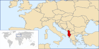 Locatie van Republika e Shqipërisë