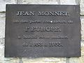 Gedenktafel Jean Monnet am Bricherhaff (heute Gästehaus der lux. Regierung)