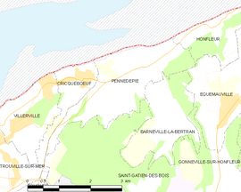 Mapa obce Pennedepie