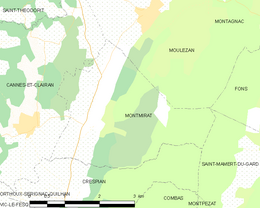 Montmirat - Localizazion